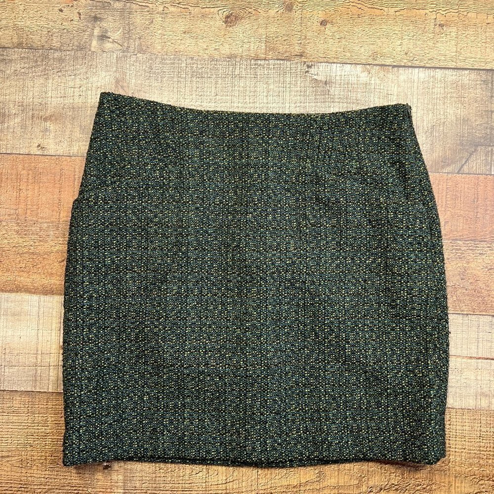 Outback Red Olive Green Lined Mini Skirt size 2